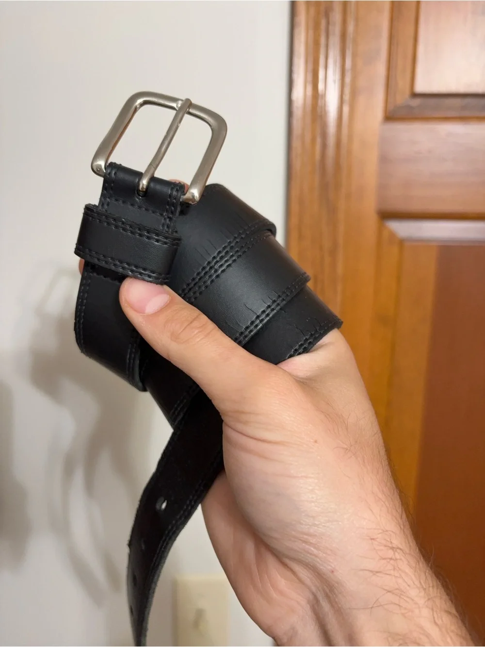 Chisel genuine leather black belt